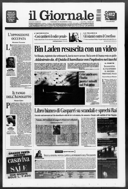 Il giornale : quotidiano del mattino